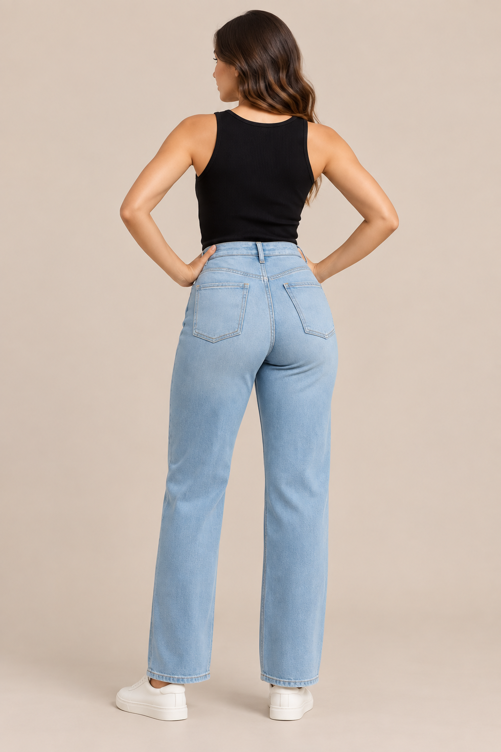 Ingrid | Jeans Damen mit ausgestelltem Bein und hoher Taille