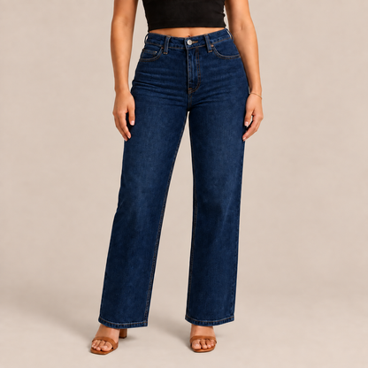 Ingrid | Jeans Damen mit ausgestelltem Bein und hoher Taille