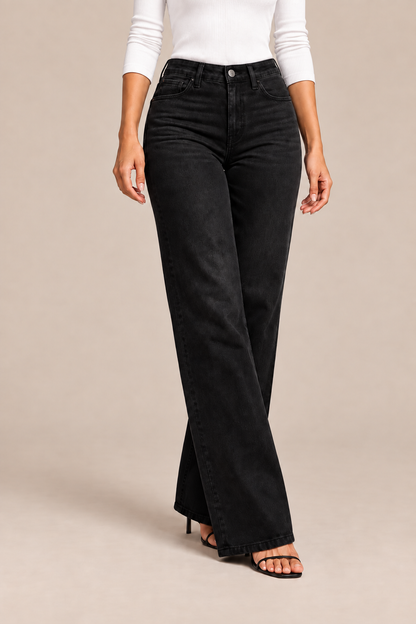 Ingrid | Jeans Damen mit ausgestelltem Bein und hoher Taille