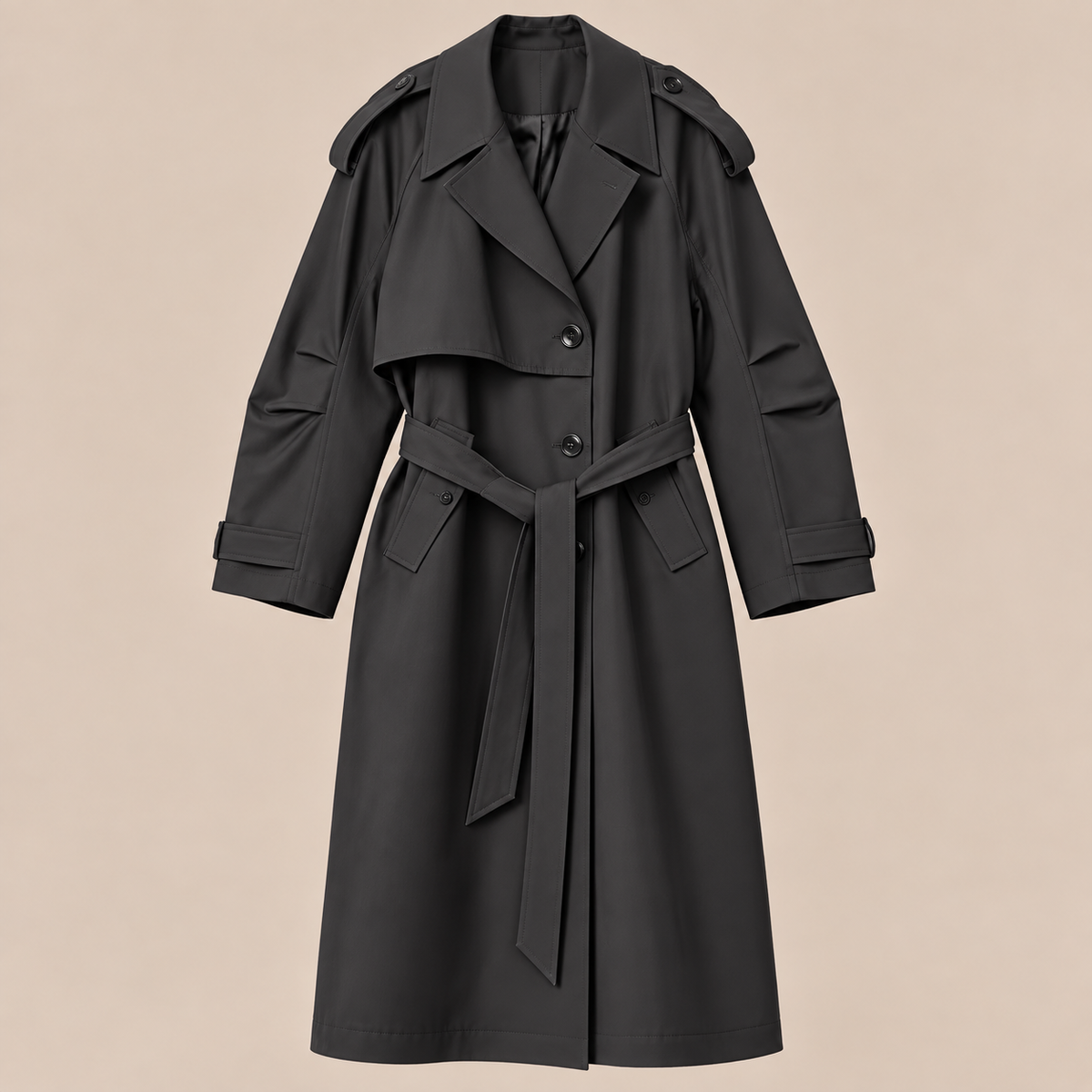 Issa | Trenchcoat Damen Lang mit Bindegürtel