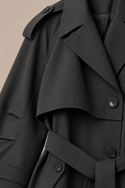 Issa | Trenchcoat Damen Lang mit Bindegürtel