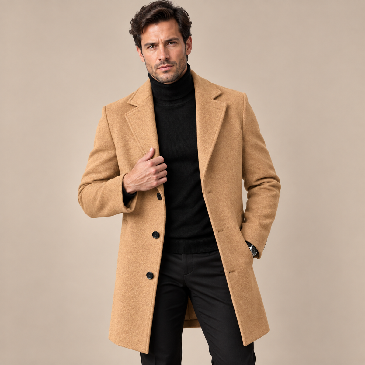 Ivan | Trenchcoat Herren mit Reverskragen