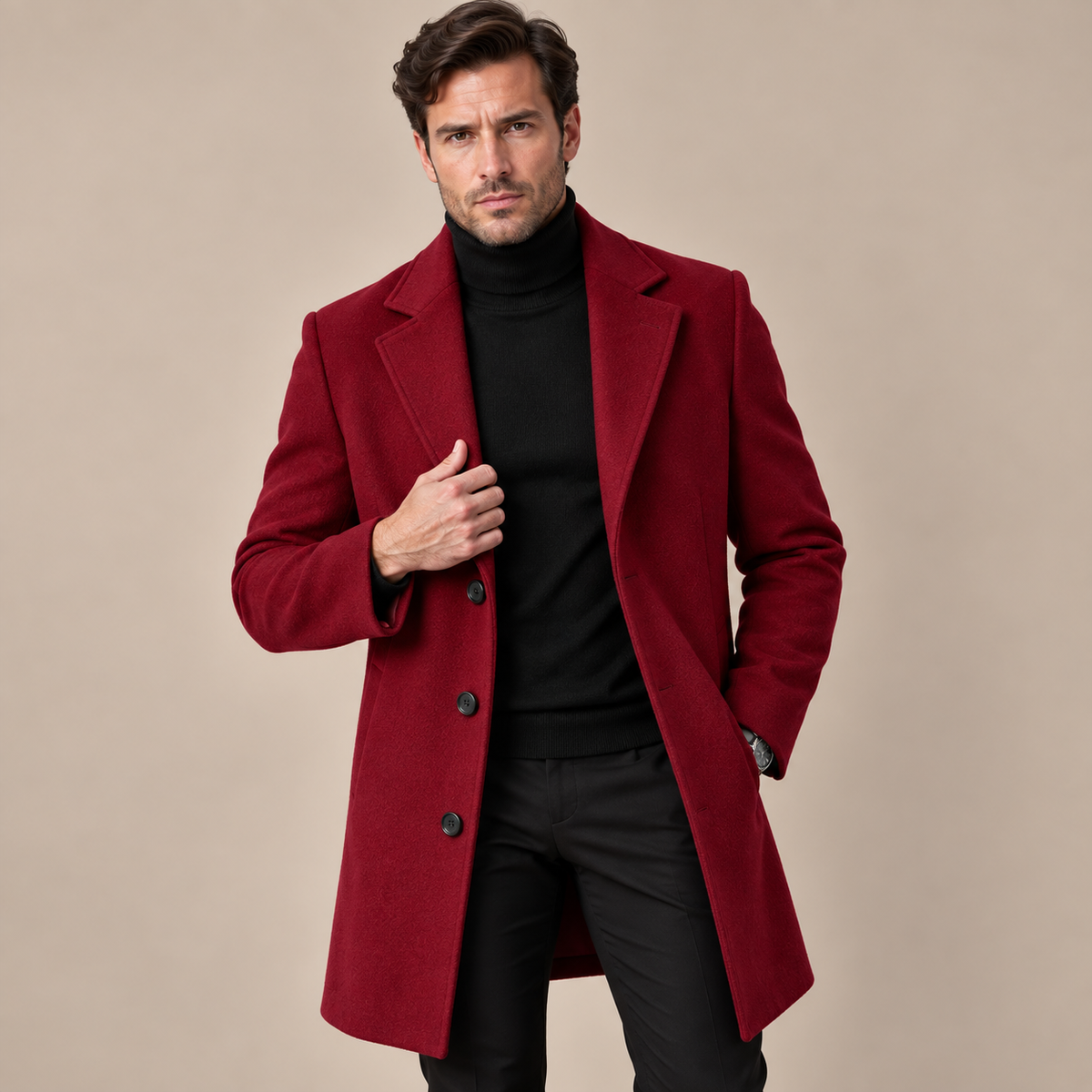Ivan | Trenchcoat Herren mit Reverskragen
