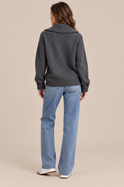 Ivy | Troyer Damen aus Strick mit Reissverschluss