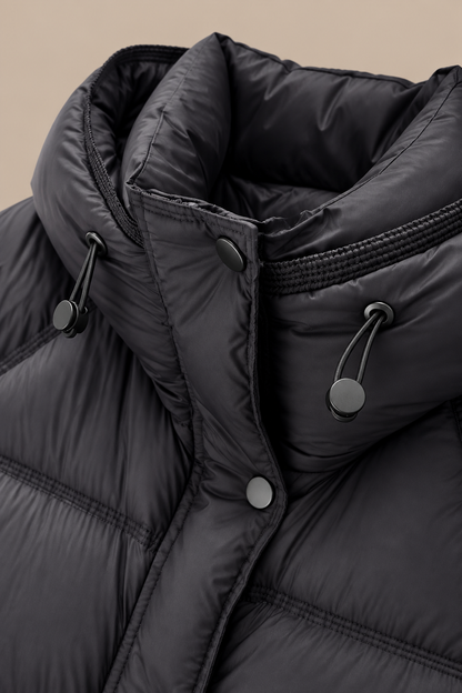 Jackie | Steppjacke Damen mit Kapuze und kurzem Schnitt