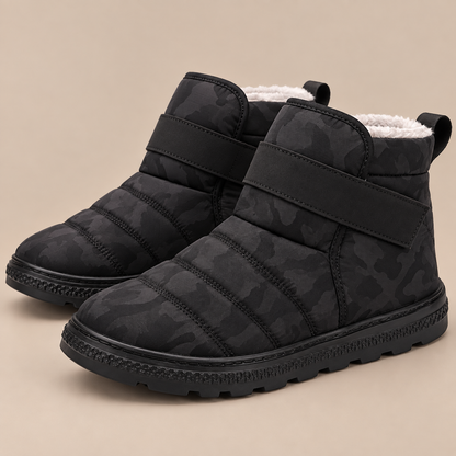 Jairo | Winterstiefel Herren mit Klettverschluss und Camouflage-Muster
