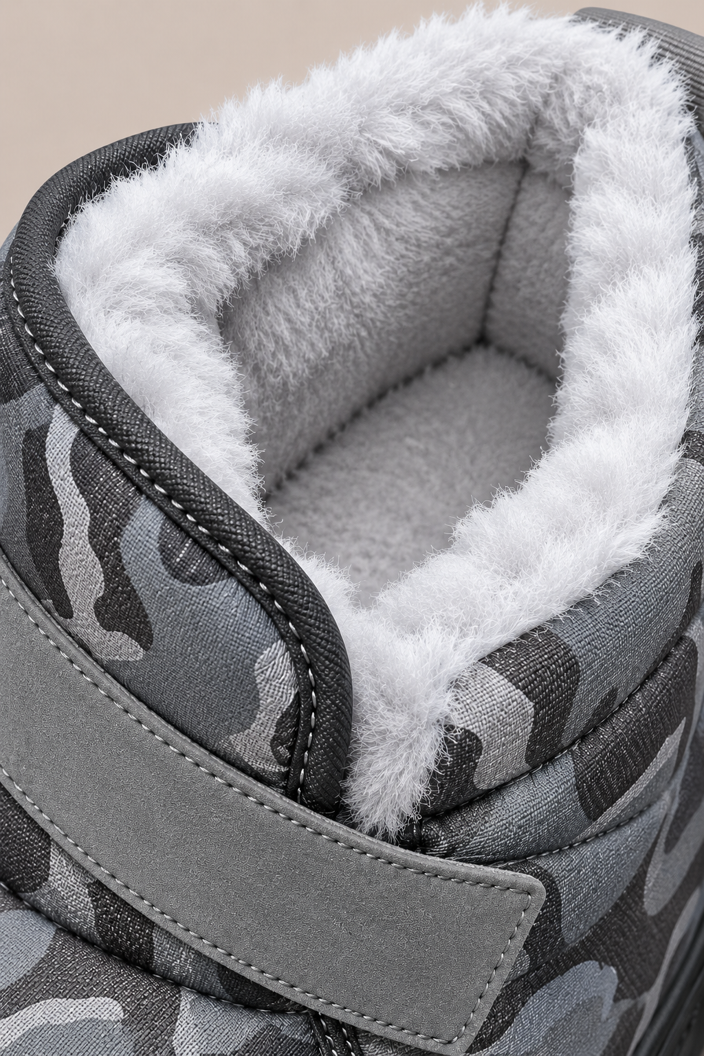 Jairo | Winterstiefel Herren mit Klettverschluss und Camouflage-Muster