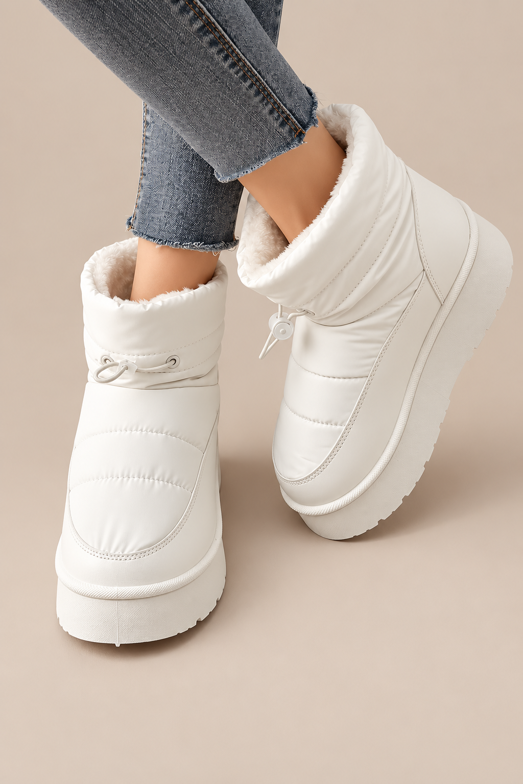 Janeth | Winterstiefel Damen mit warmem Futter und Plateausohle