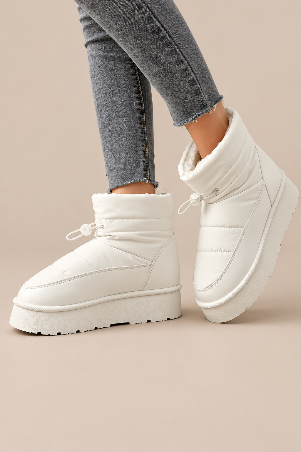 Janeth | Winterstiefel Damen mit warmem Futter und Plateausohle