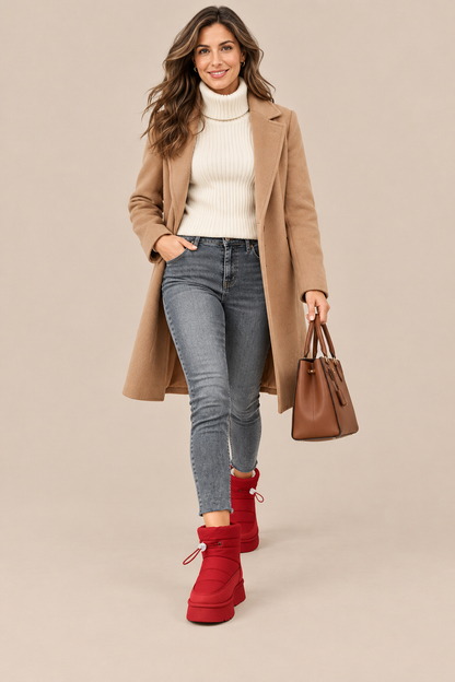 Janeth | Winterstiefel Damen mit warmem Futter und Plateausohle