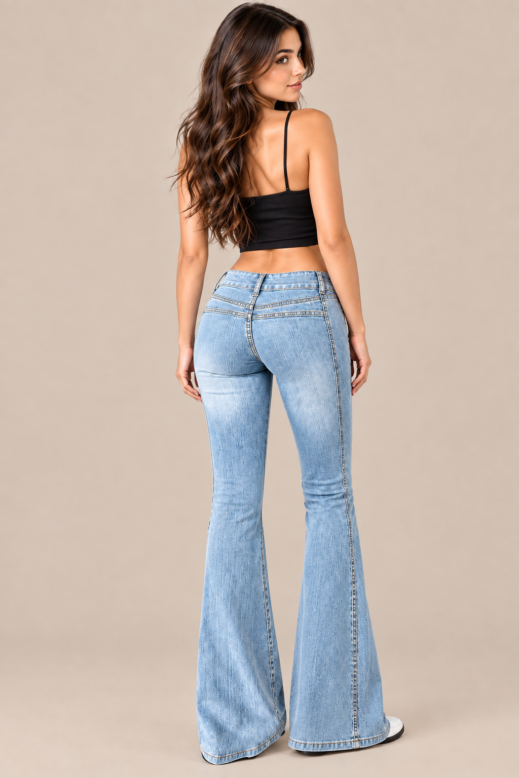 Janice | Jeans Damen mit niedriger Taille und ausgestelltem Bein