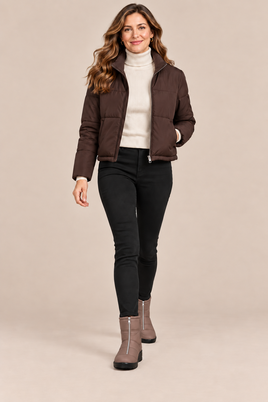 Jennelyn | Winterstiefel Damen mit warmem Futter und Profilsohle