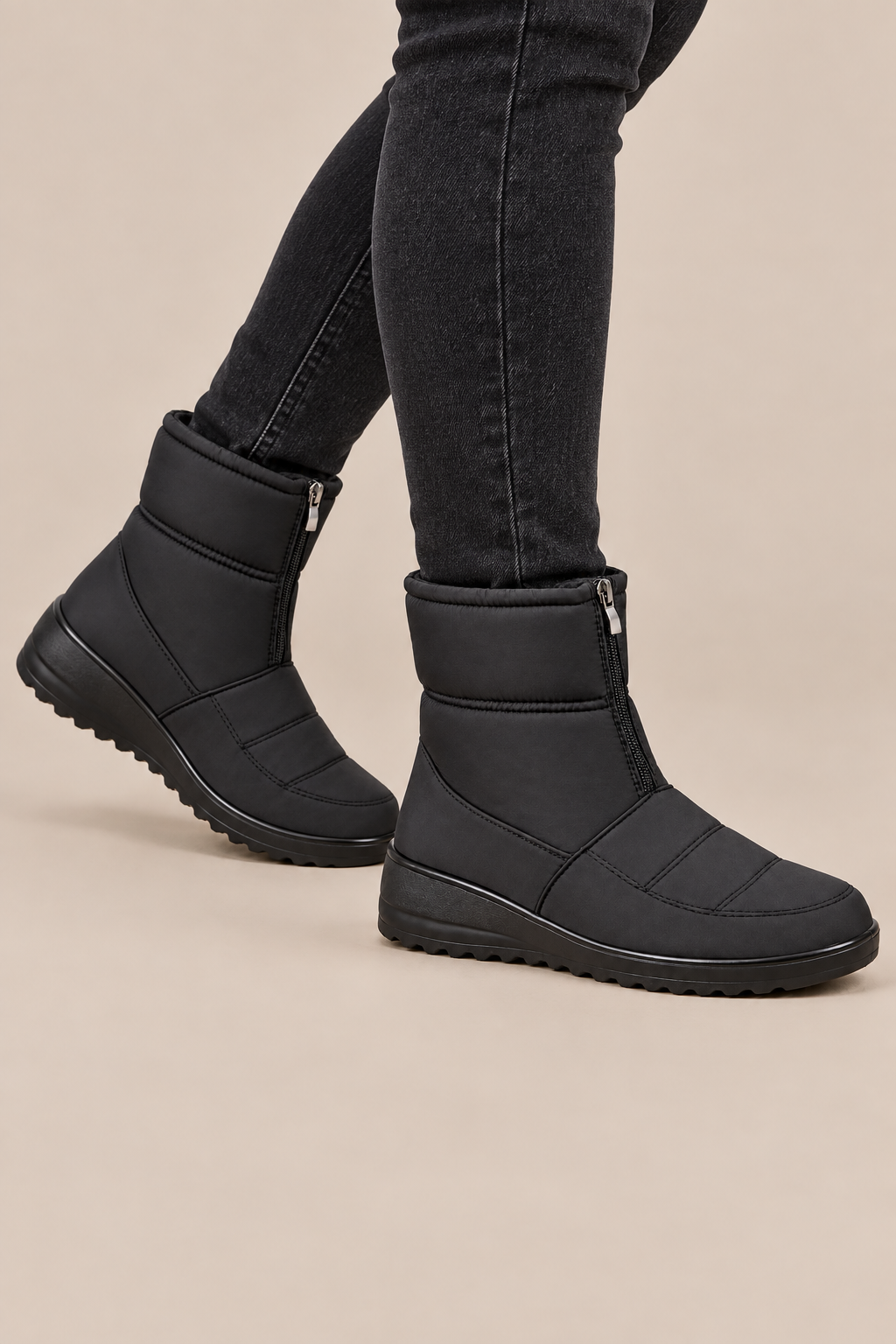 Jennelyn | Winterstiefel Damen mit warmem Futter und Profilsohle