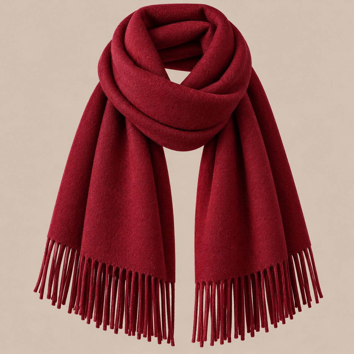 Jenniffer | Eleganter Wollschal Damen mit Fransen