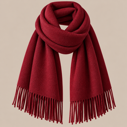 Jenniffer | Eleganter Wollschal Damen mit Fransen