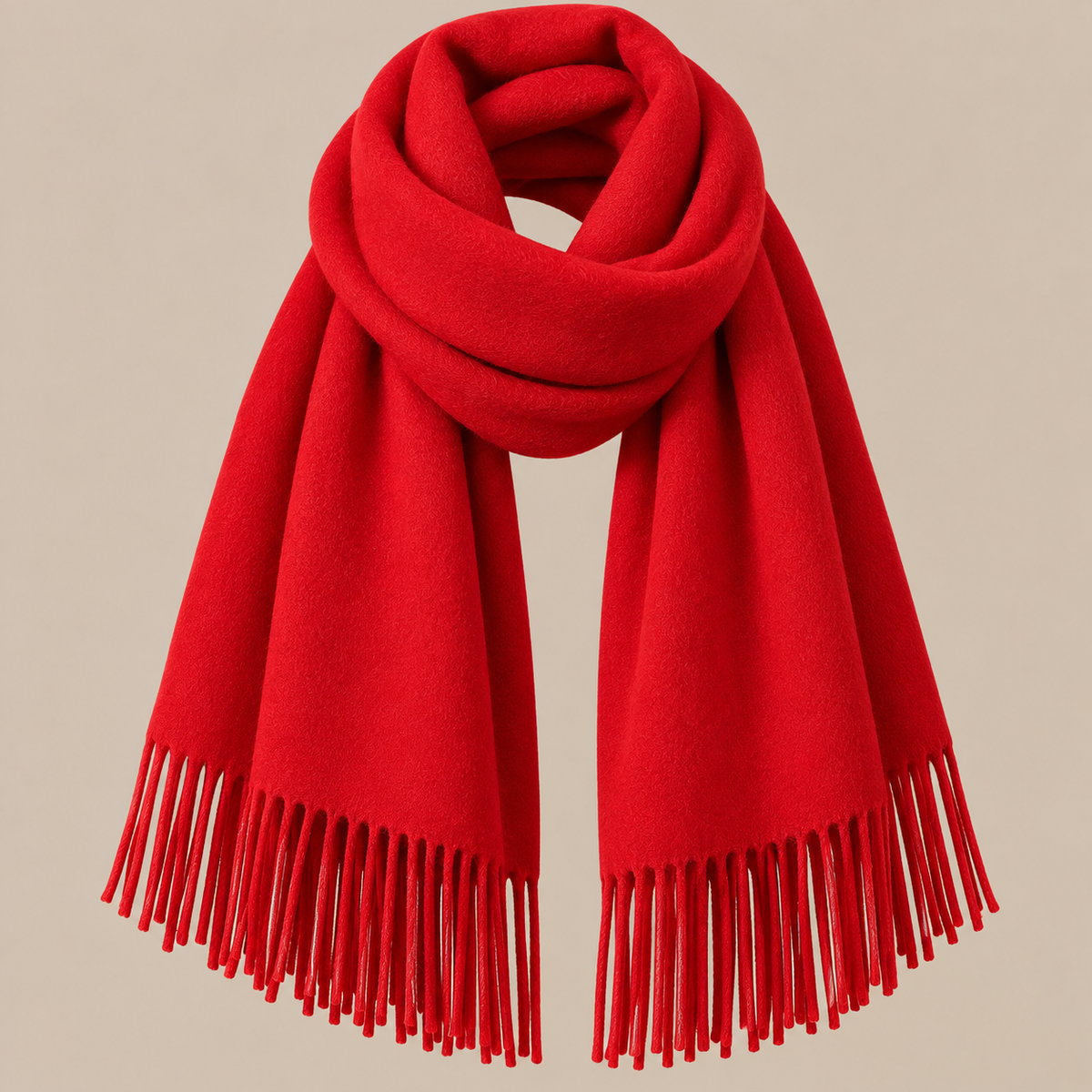 Jenniffer | Eleganter Wollschal Damen mit Fransen