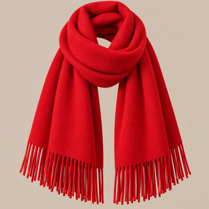 Jenniffer | Eleganter Wollschal Damen mit Fransen