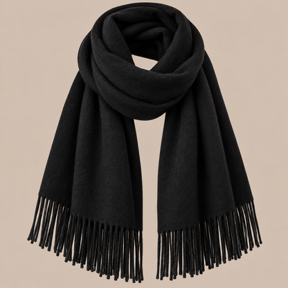 Jenniffer | Eleganter Wollschal Damen mit Fransen