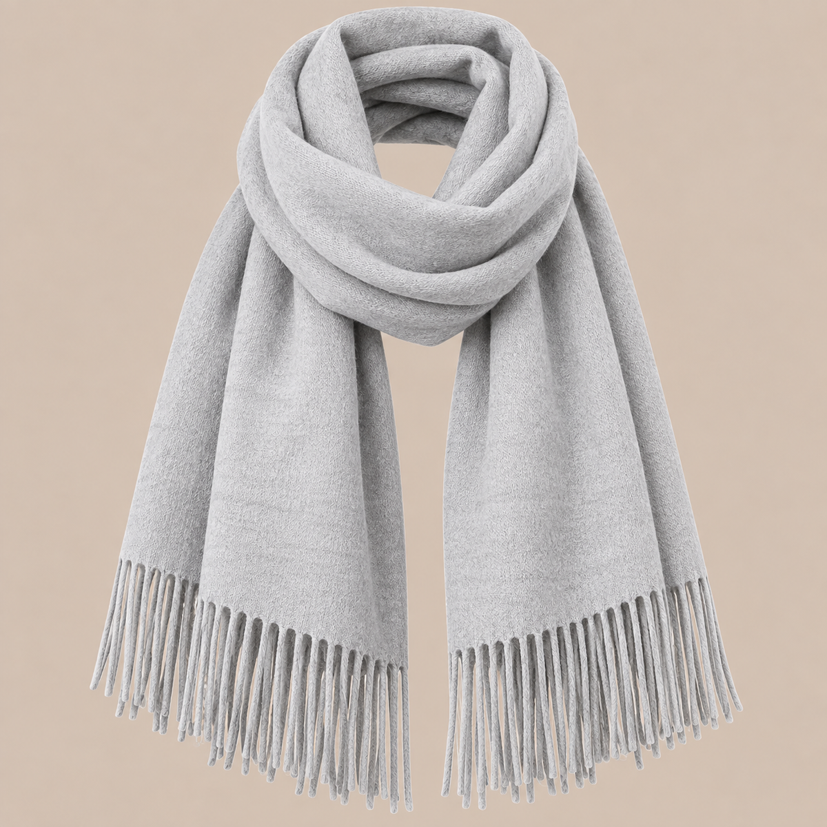 Jenniffer | Eleganter Wollschal Damen mit Fransen