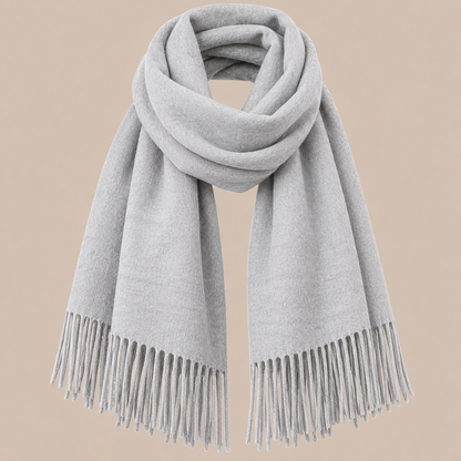Jenniffer | Eleganter Wollschal Damen mit Fransen