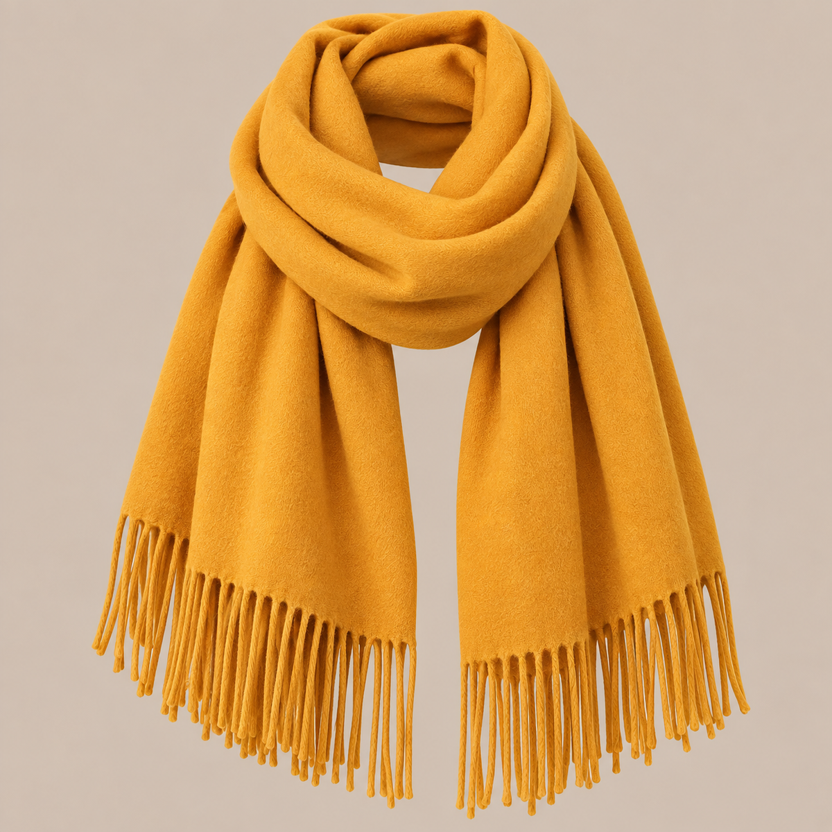 Jenniffer | Eleganter Wollschal Damen mit Fransen