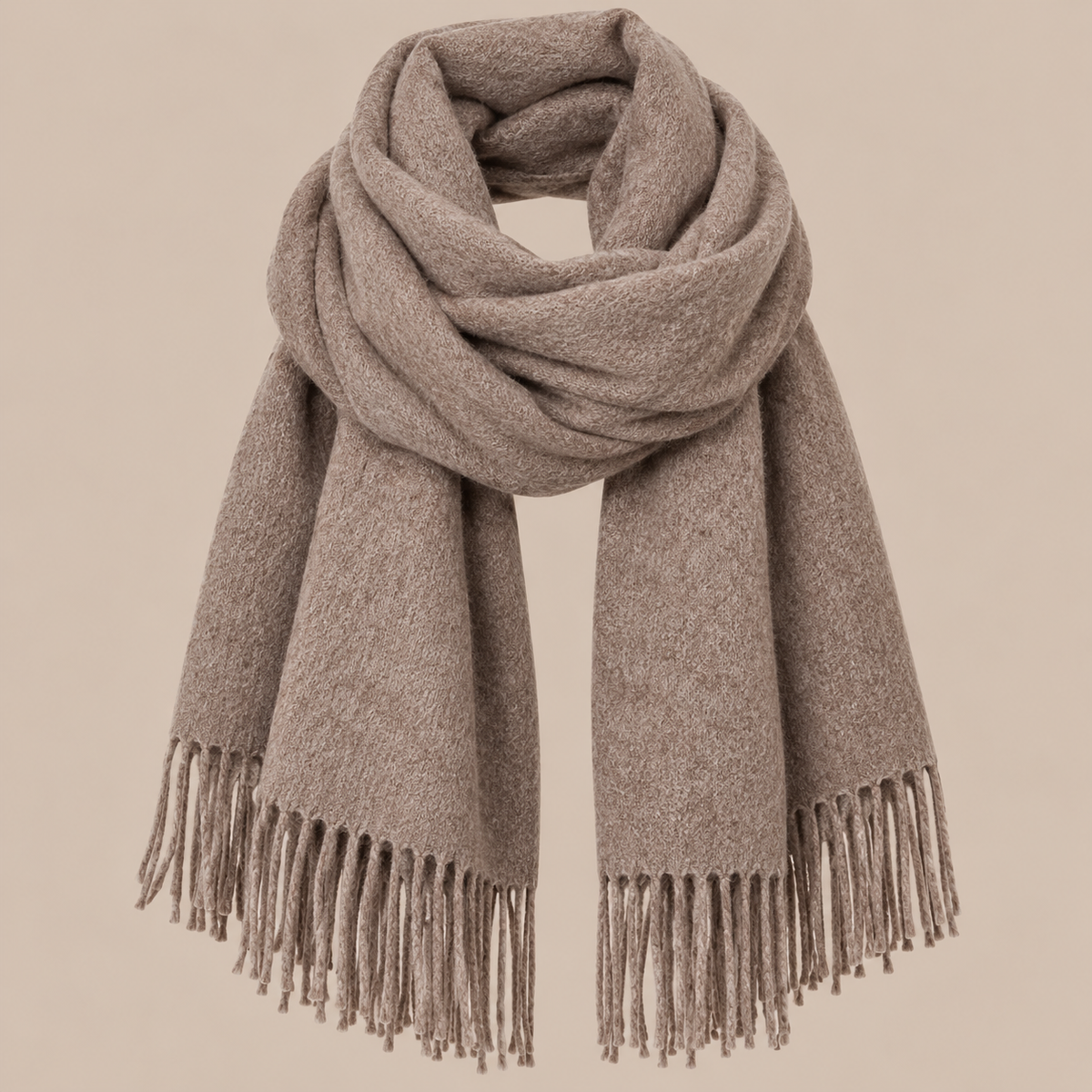 Jenniffer | Eleganter Wollschal Damen mit Fransen