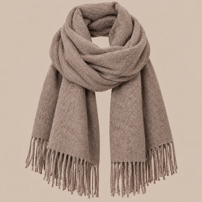 Jenniffer | Eleganter Wollschal Damen mit Fransen