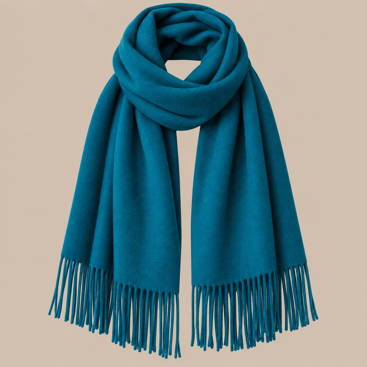 Jenniffer | Eleganter Wollschal Damen mit Fransen