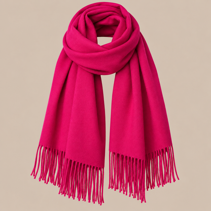 Jenniffer | Eleganter Wollschal Damen mit Fransen