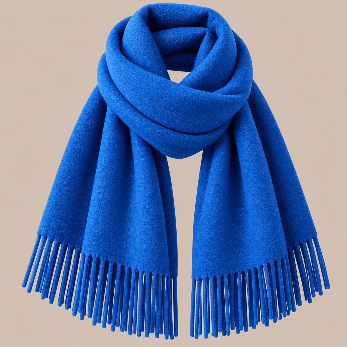 Jenniffer | Eleganter Wollschal Damen mit Fransen