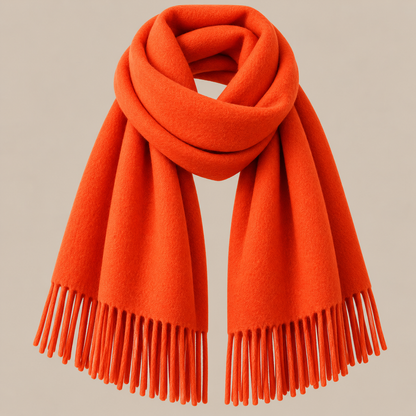 Jenniffer | Eleganter Wollschal Damen mit Fransen
