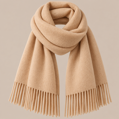 Jenniffer | Eleganter Wollschal Damen mit Fransen