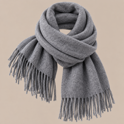 Jenniffer | Eleganter Wollschal Damen mit Fransen