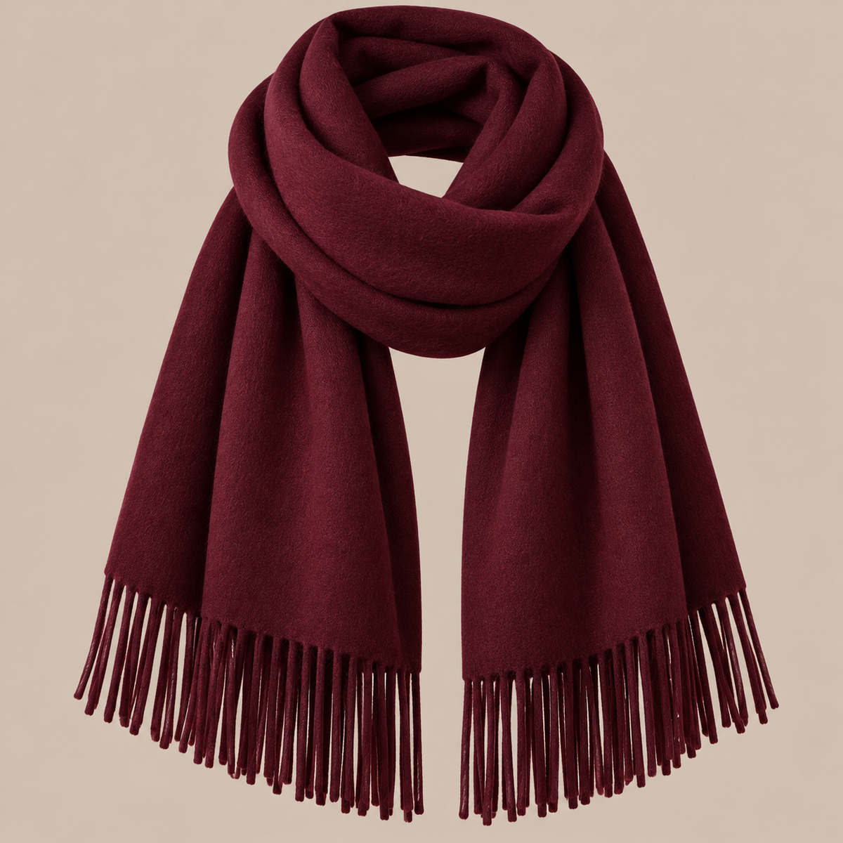 Jenniffer | Eleganter Wollschal Damen mit Fransen