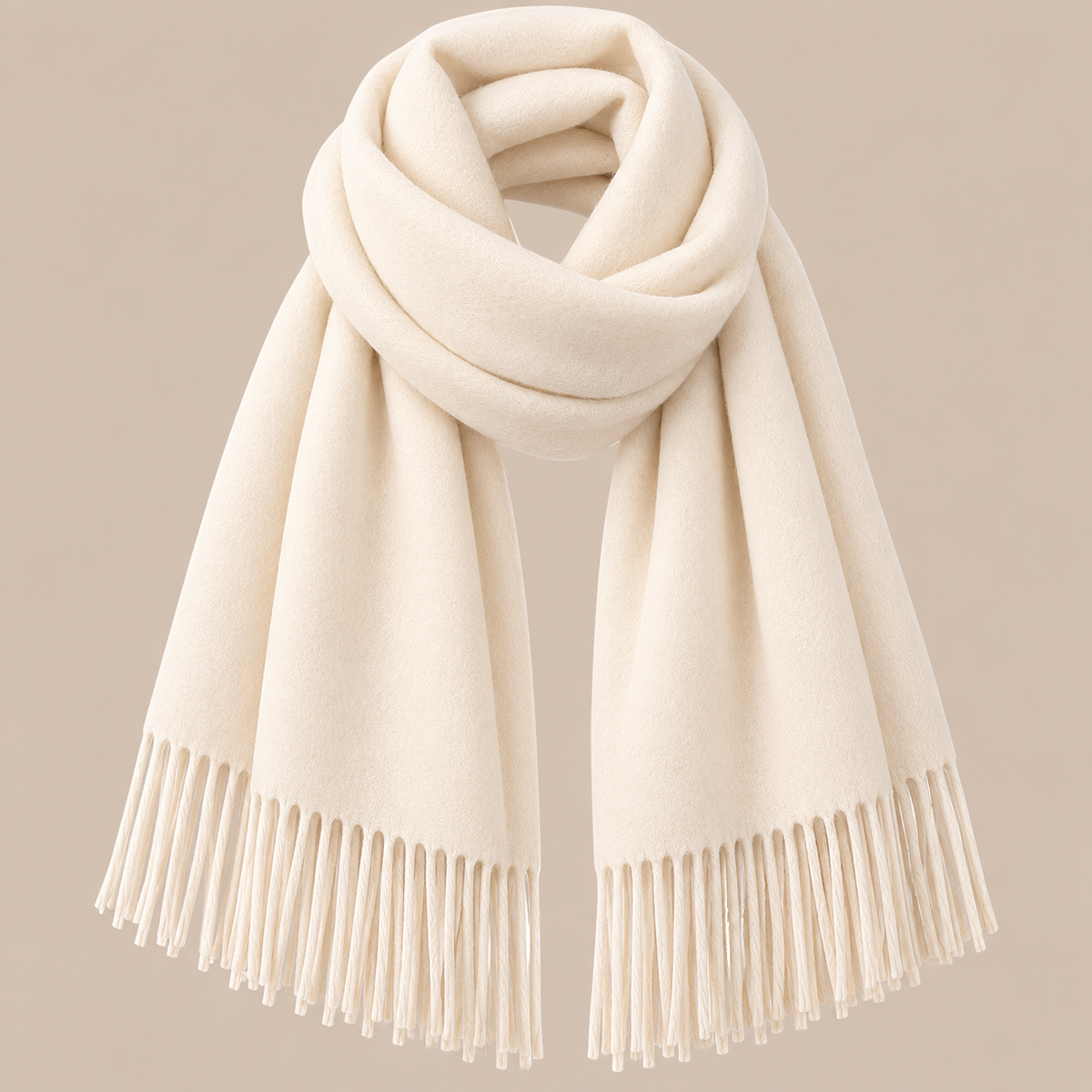 Jenniffer | Eleganter Wollschal Damen mit Fransen