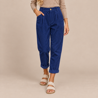 Jeralyn | Cordhose Damen mit Karottenschnitt und Corduroy-Struktur