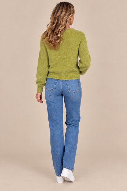 Jeralyn | Cardigan mit weicher Strickstruktur und Knopfleiste