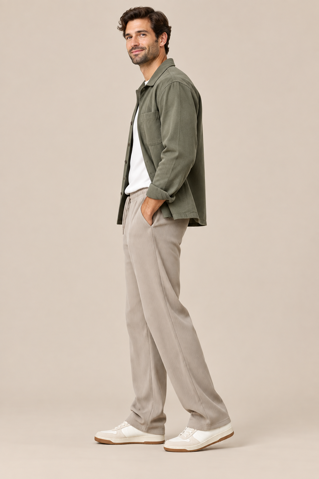 Jerico | Cordhose Herren mit geradem Bein und Corduroy-Struktur