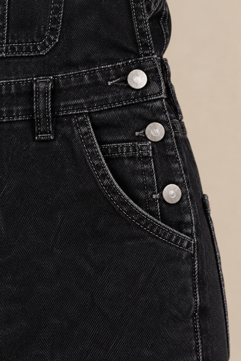 Joanne | Denim-Latzhose für Damen mit weitem Bein