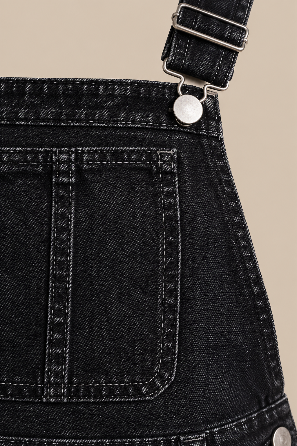 Joanne | Denim-Latzhose für Damen mit weitem Bein