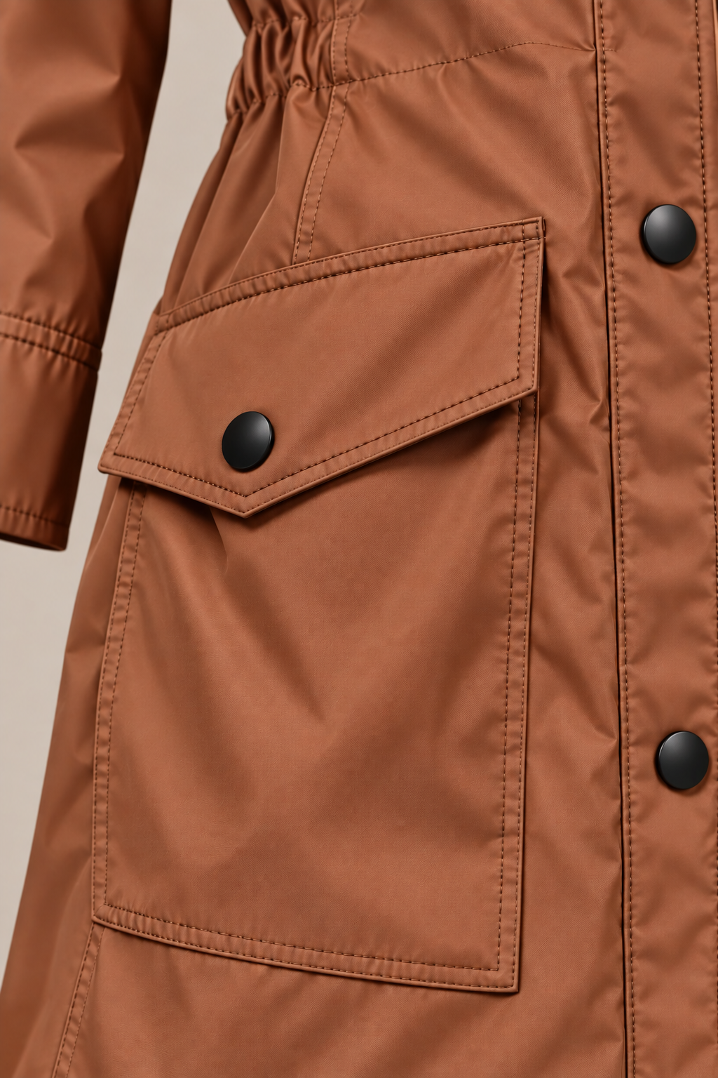 Jodissa | Lange wasserdichte Regenjacke für Damen