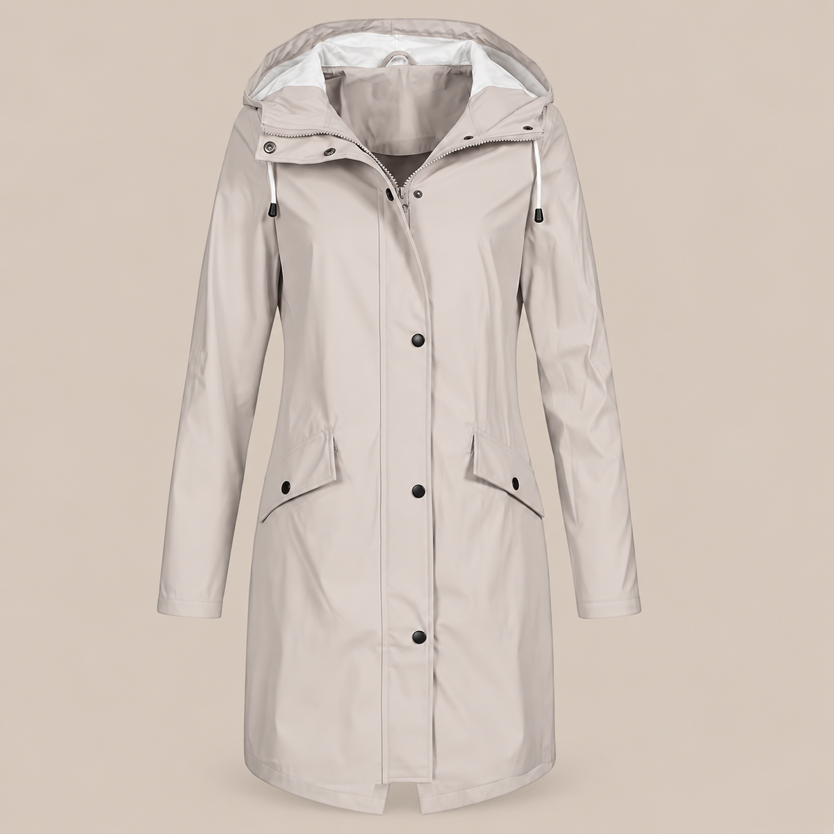 Jodissa | Lange wasserdichte Regenjacke für Damen