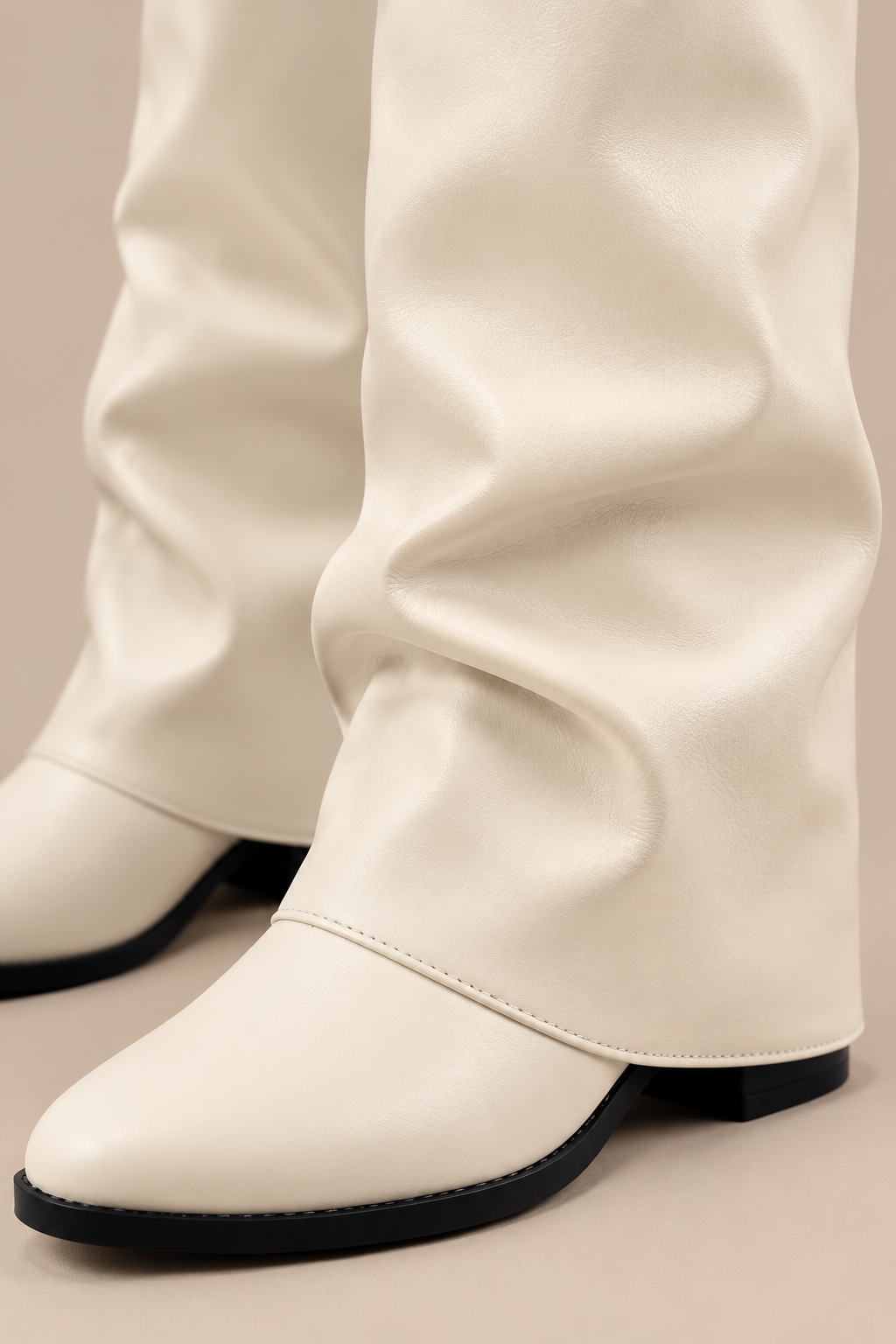 Joraya | Fold Over Boots Damen mit Keilabsatz