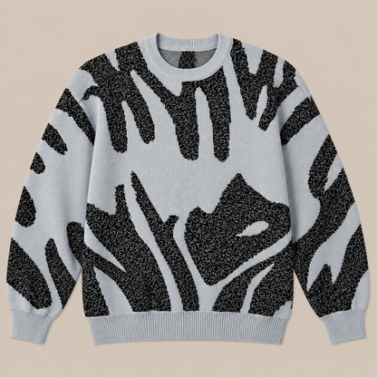 Kaelvin | Strickpullover Herren mit modernem Kontrastmuster
