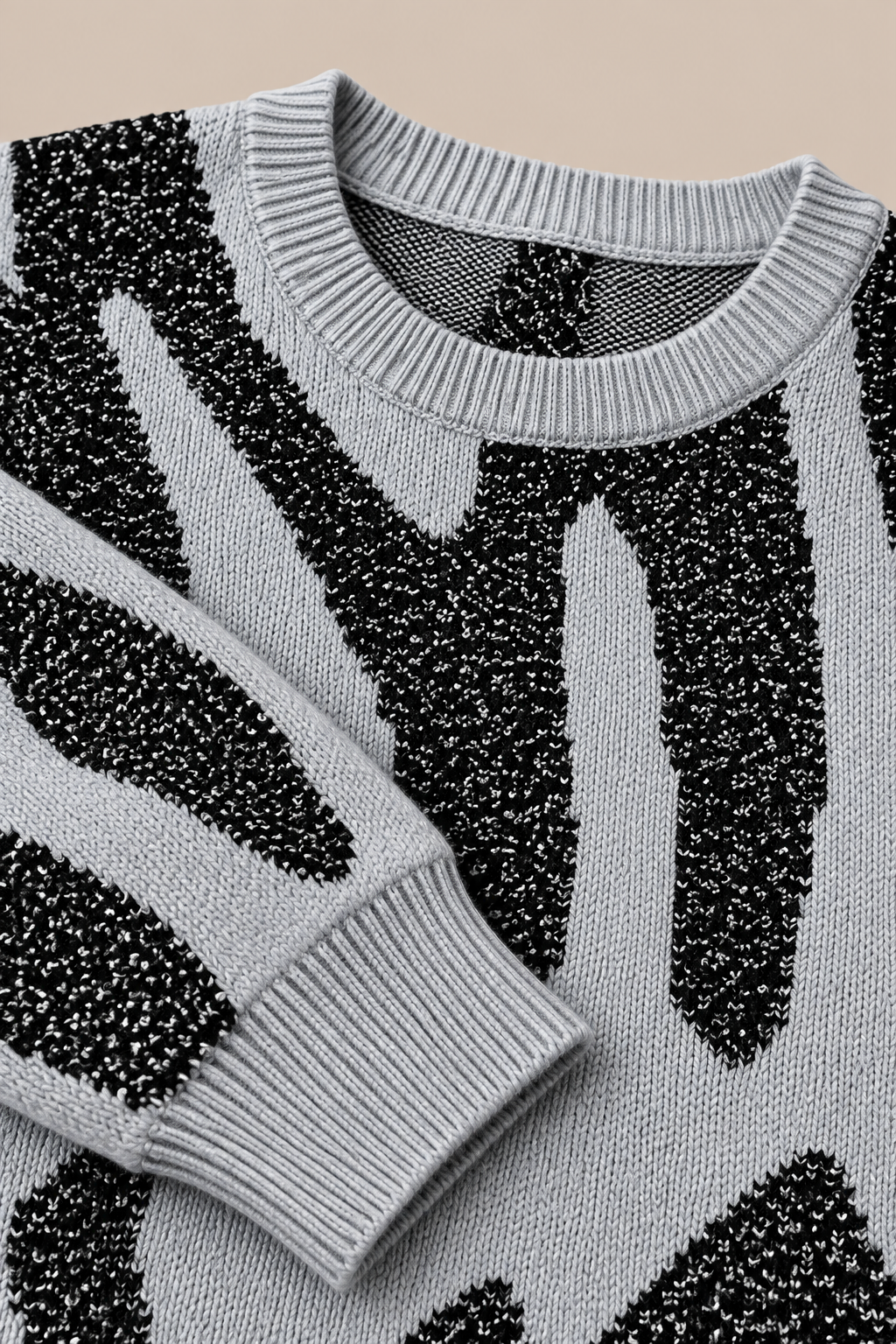 Kaelvin | Strickpullover Herren mit modernem Kontrastmuster