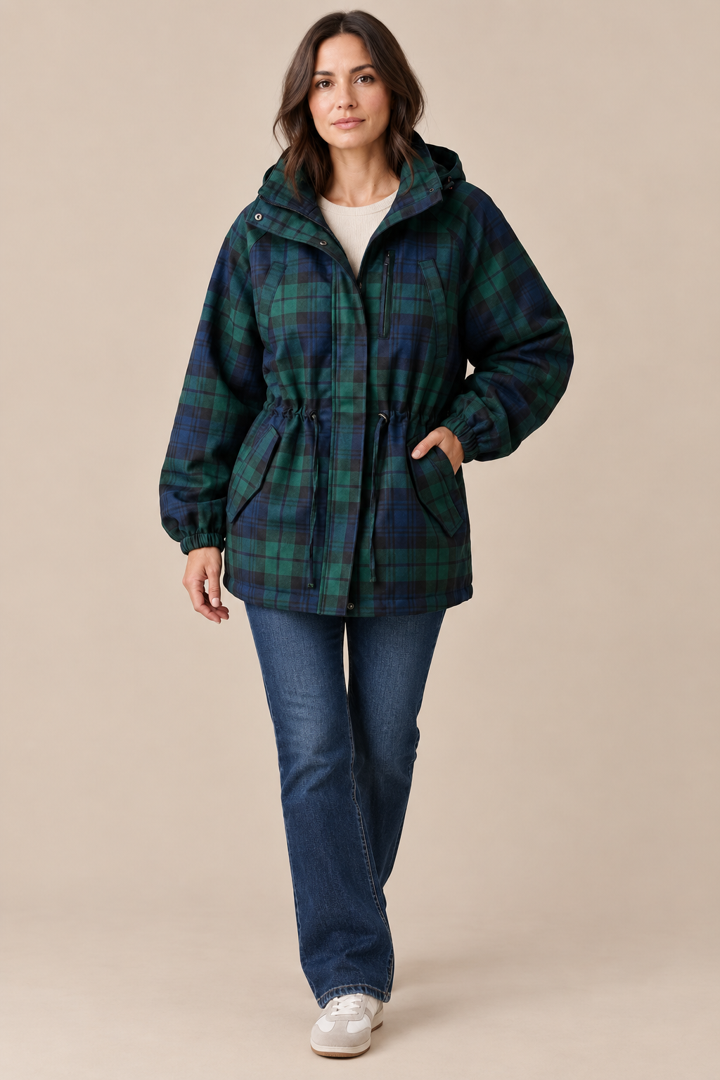Kensal | Karierte Jacke Mit Kapuze
