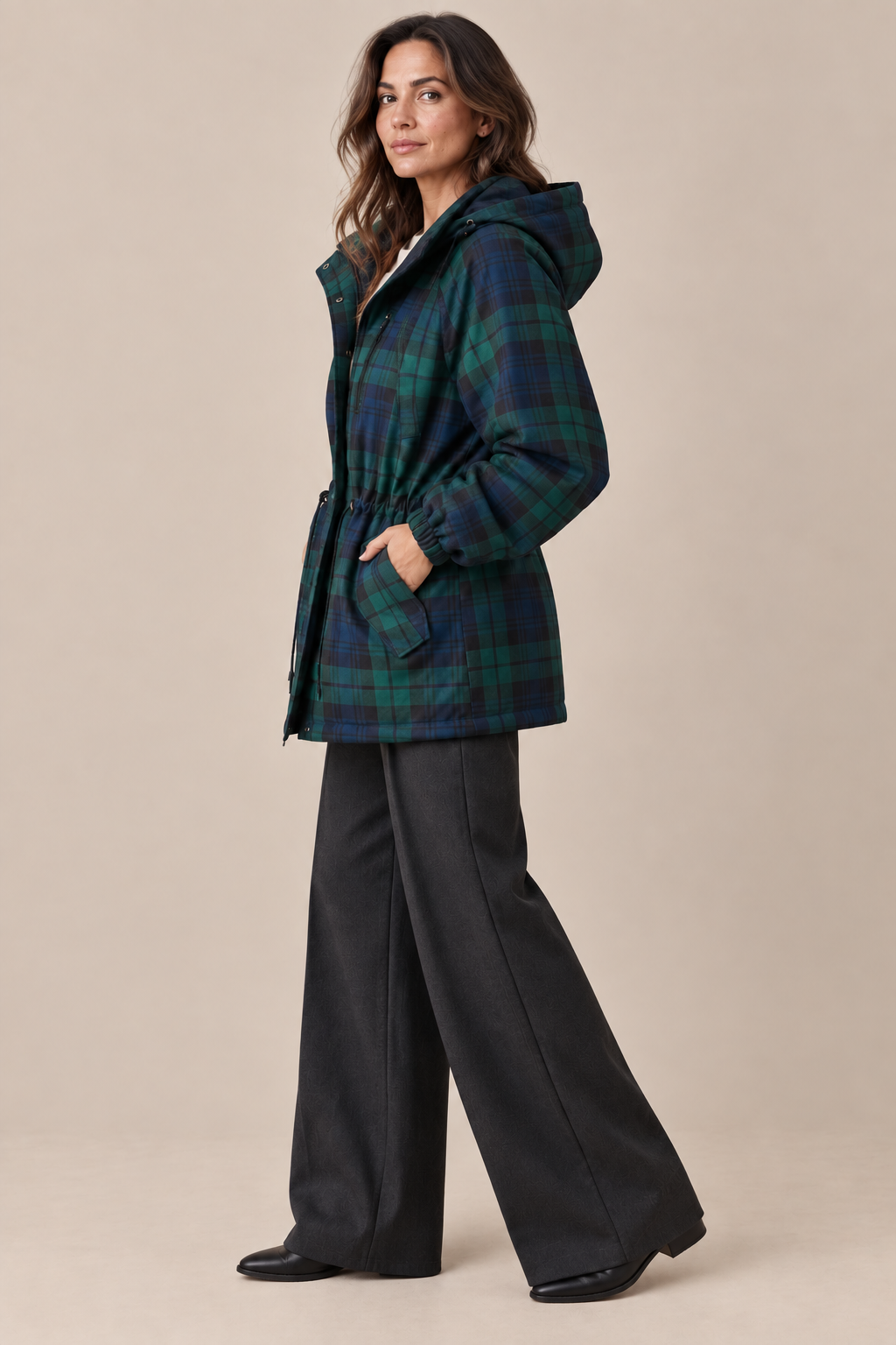 Kensal | Karierte Jacke Mit Kapuze