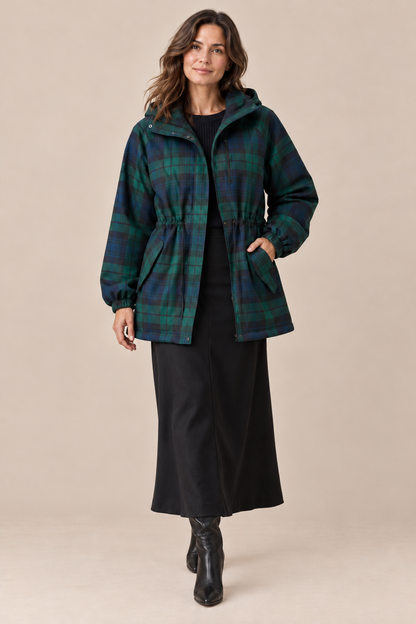 Kensal | Karierte Jacke Mit Kapuze