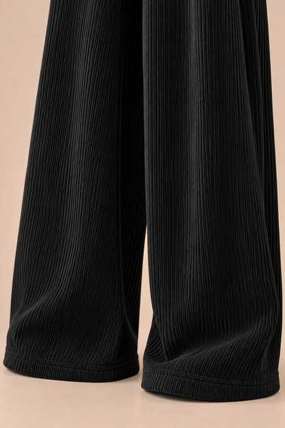 Kianna | Cordhose Damen mit weitem Bein und Kordelzug