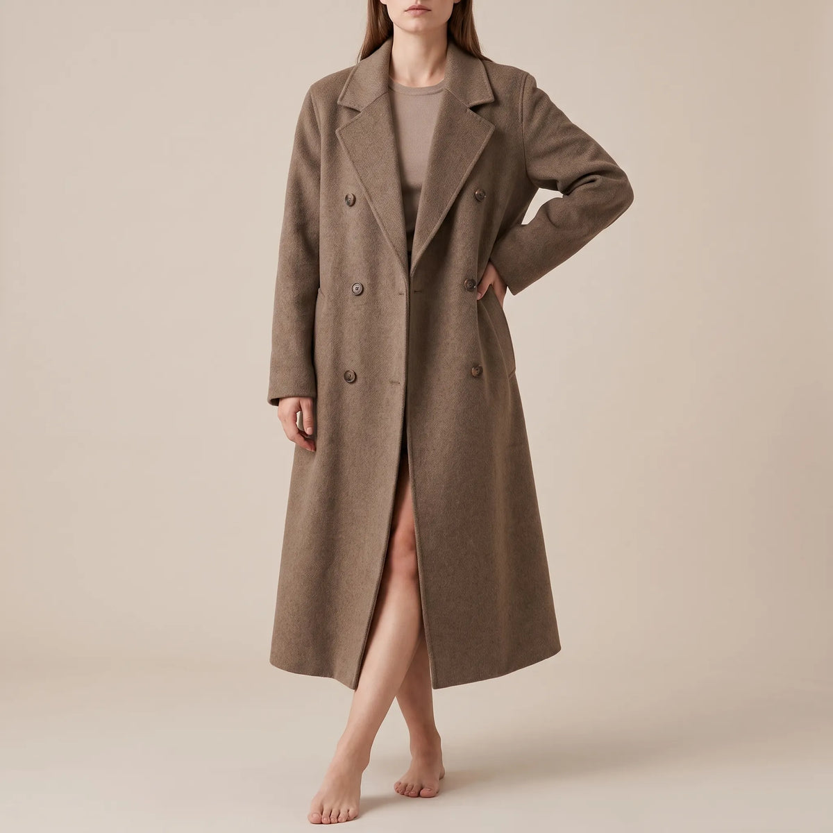 KlarisCoat | Klassischer Langer Damenmantel